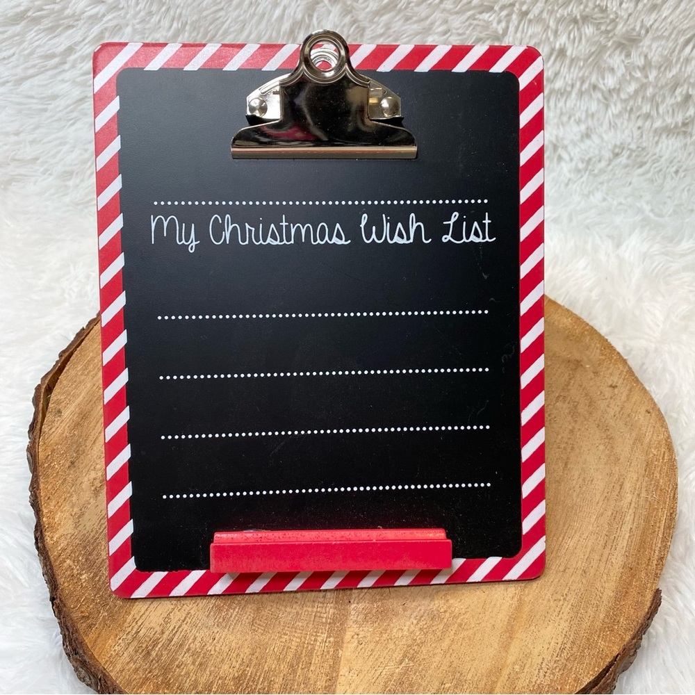 My Christmas Wish List Holiday Easel Chalkboard